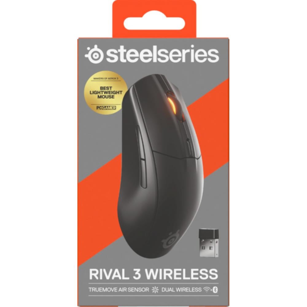 ستيل سيريز ماوس Rival 3 Wireless الجيل الثاني | 2.4GHz/بلوتوث | أسود | SS-62523
