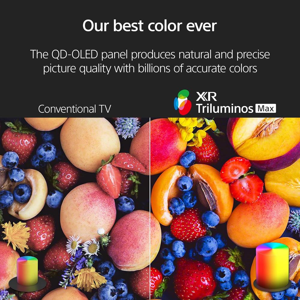 Sony K-55XR80M2 BRAVIA 8 II 55 Inch 4K Ultra HD QD-OLED Smart Google TV with XR AI Processor