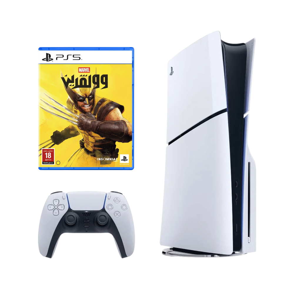 Sony PlayStation® 5 Bluray Disc Edition 1TB Console with Marvel’s Wolverine Standard Edition - Playstation 5 Game