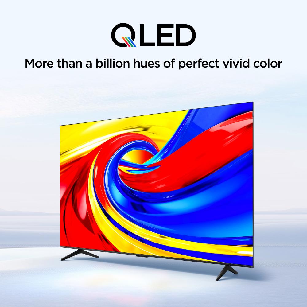 New TCL 85 Inch Premium QLED TV 2026 Model, 60Hz(VRR 120Hz/DLG 120Hz), ONKYO 2.0 Hi-Fi System,Slim & Uni-body, AiPQ Processor, HVA Panel, TCL AI, Dolby Vision ,Atmos