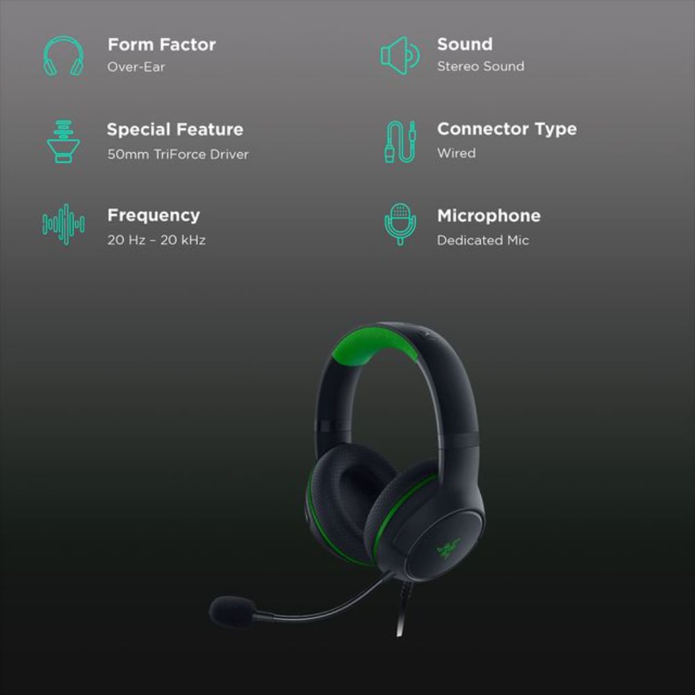 Razer Kaira X Wired Gaming Headset | Xbox Series X|S Compatible | Black | RZ04-03970100-R3M1