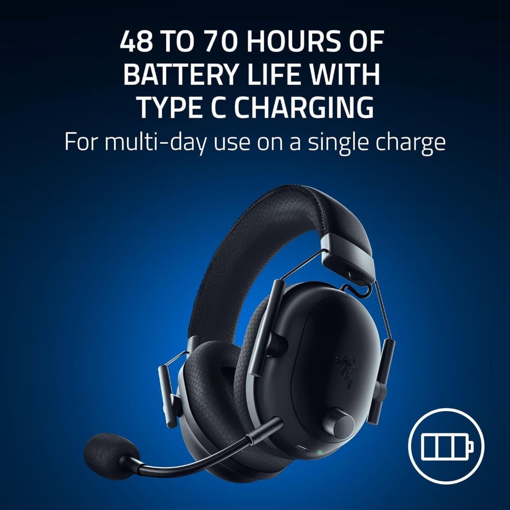 Razer BlackShark V2 Pro Wireless Gaming Headset | Wideband Microphone | PlayStation Compatible | Black | RZ04-04530500-R3G1