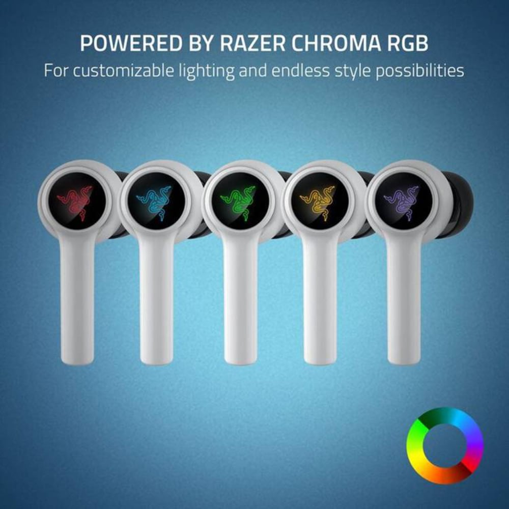 Razer Hammerhead HyperSpeed Wireless Gaming Earbuds | Multi-Platform | PlayStation Edition | White | RZ12-03820300-R3G1