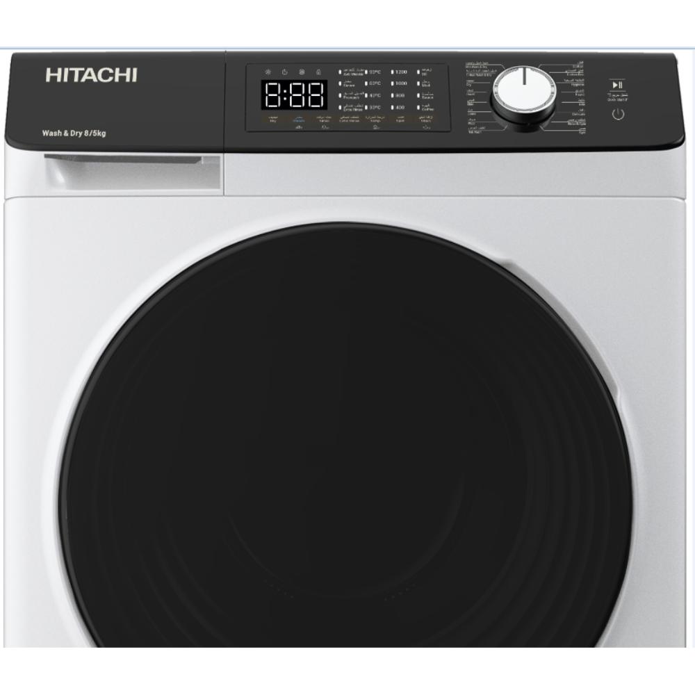 Hitachi Washer Dryer | 8 / 5 Kg | 1400 RPM | Inverter | White | BD‑D802HVOW