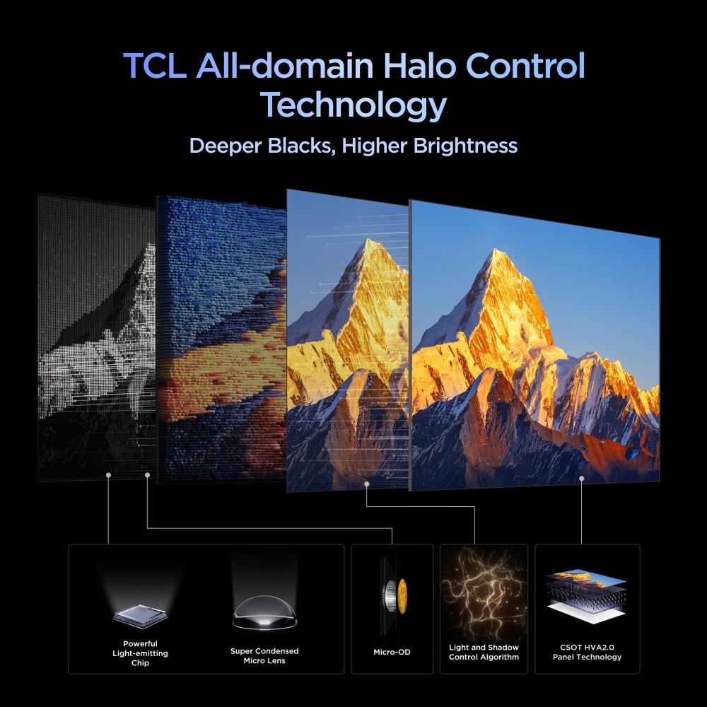 TCL 85 Inch SQD Mini LED 4K Smart TV, 800 Dimming Zones, 2700 Nits HDR, HVA 2.0 Pro Panel, Bang & Olufsen Audio, 288Hz VRR