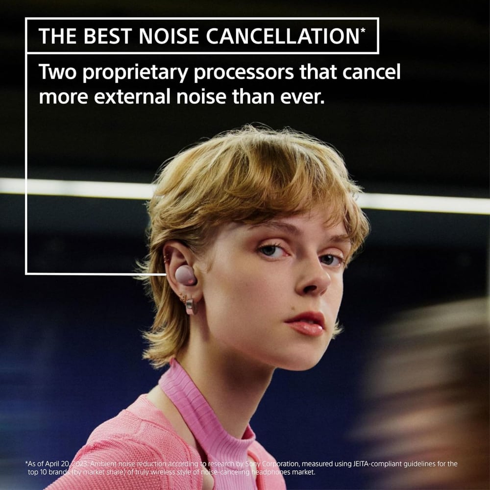 Sony WF-1000XM5 Wireless In-Ear Earbuds Active Noise Cancellation with Microphone Silver