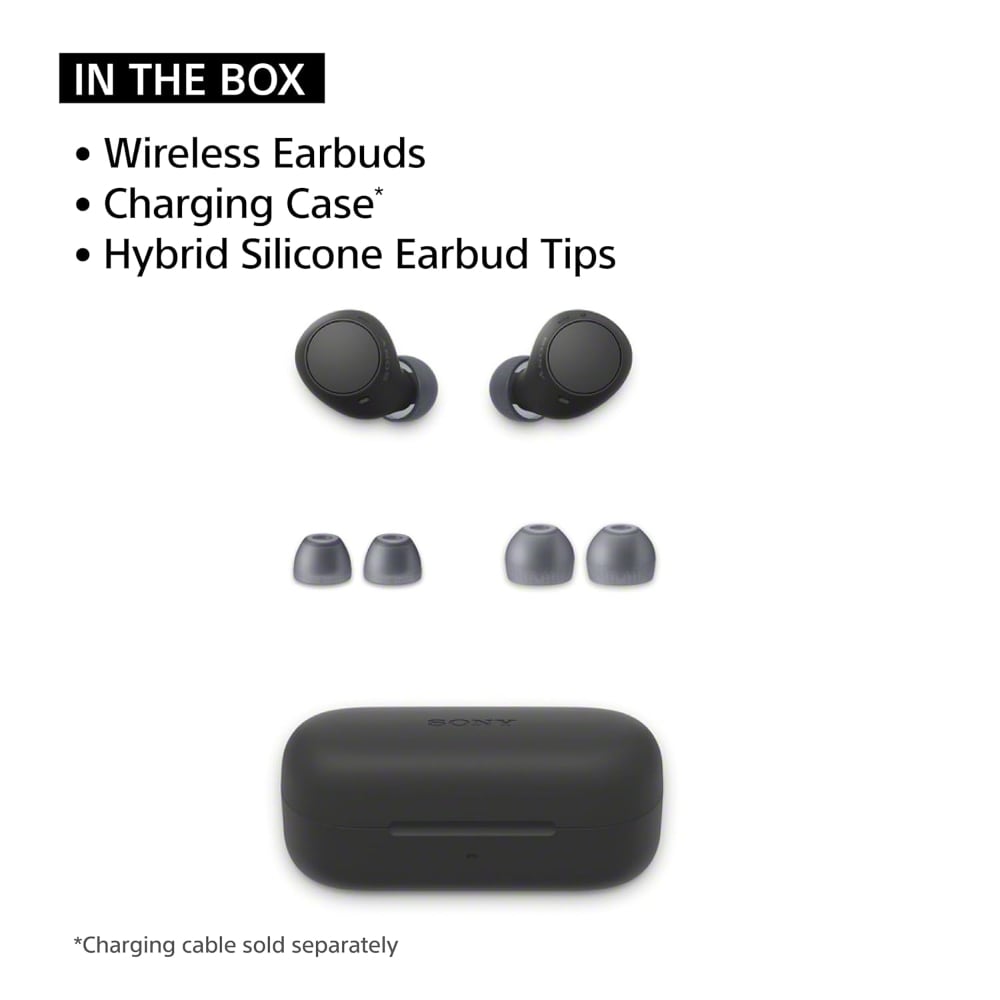 Sony WF-C510 Truly Wireless Bluetooth In-Ear Earbuds with Mic Black