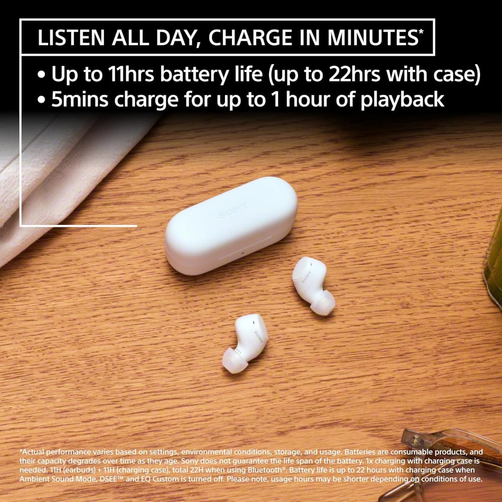 Sony WF-C510 True Wireless In-Ear Earbuds with Microphone White