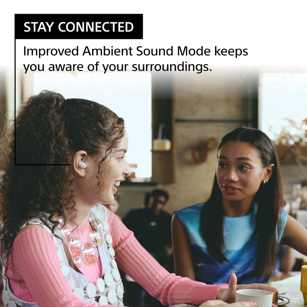 Sony WF-LS910 Linkbuds Fit Active Noise Cancelling Wireless Bluetooth In-Ear Earbuds White
