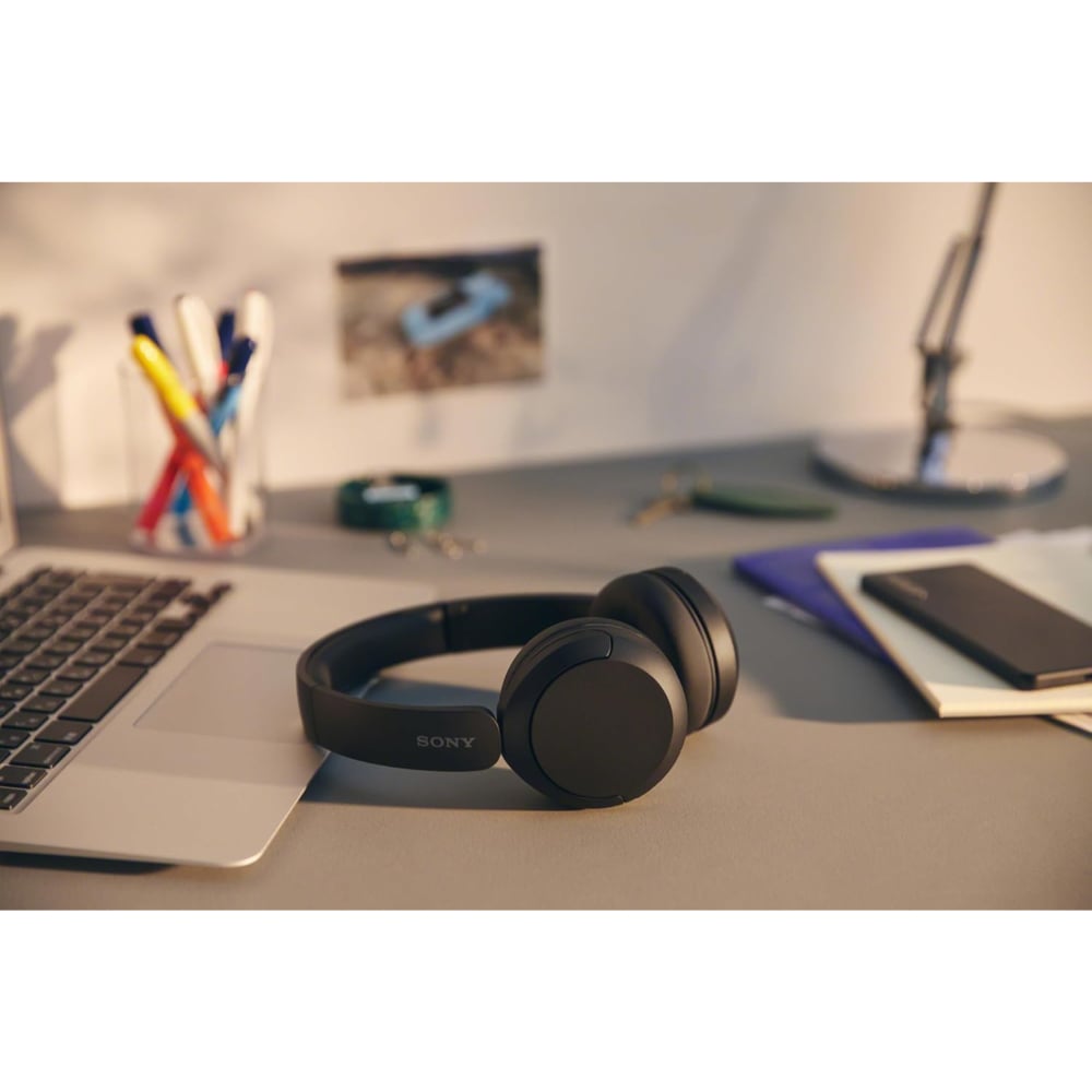Sony WH-CH520 Wireless On-Ear Headphones Bluetooth with Microphone Black