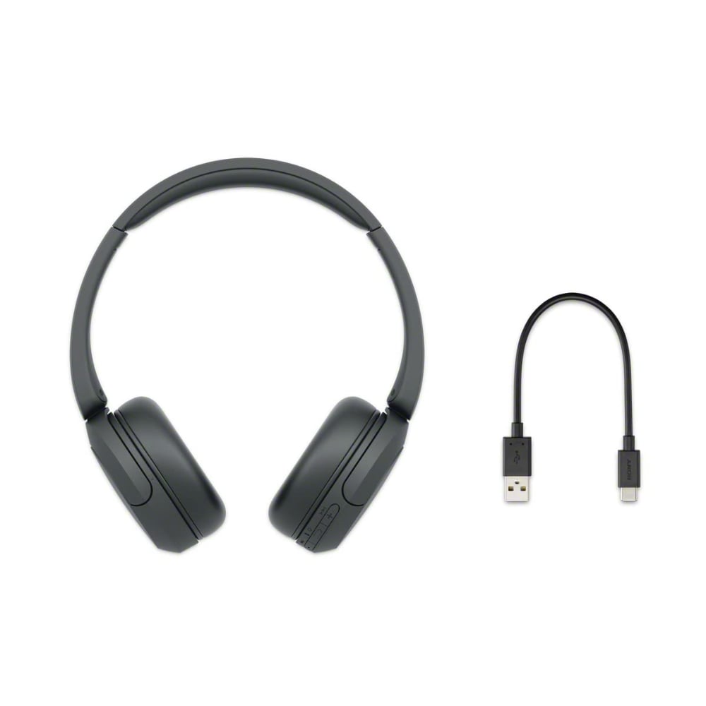 Sony WH-CH520 Wireless On-Ear Headphones Bluetooth with Microphone Black