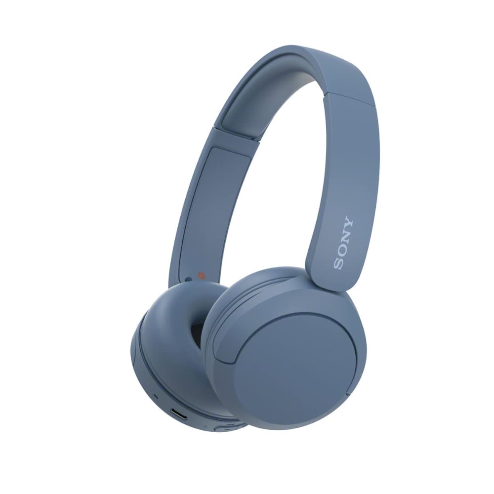 Sony Wireless Lightweight Bluetooth Over-Ear Headphones With Mic Blue