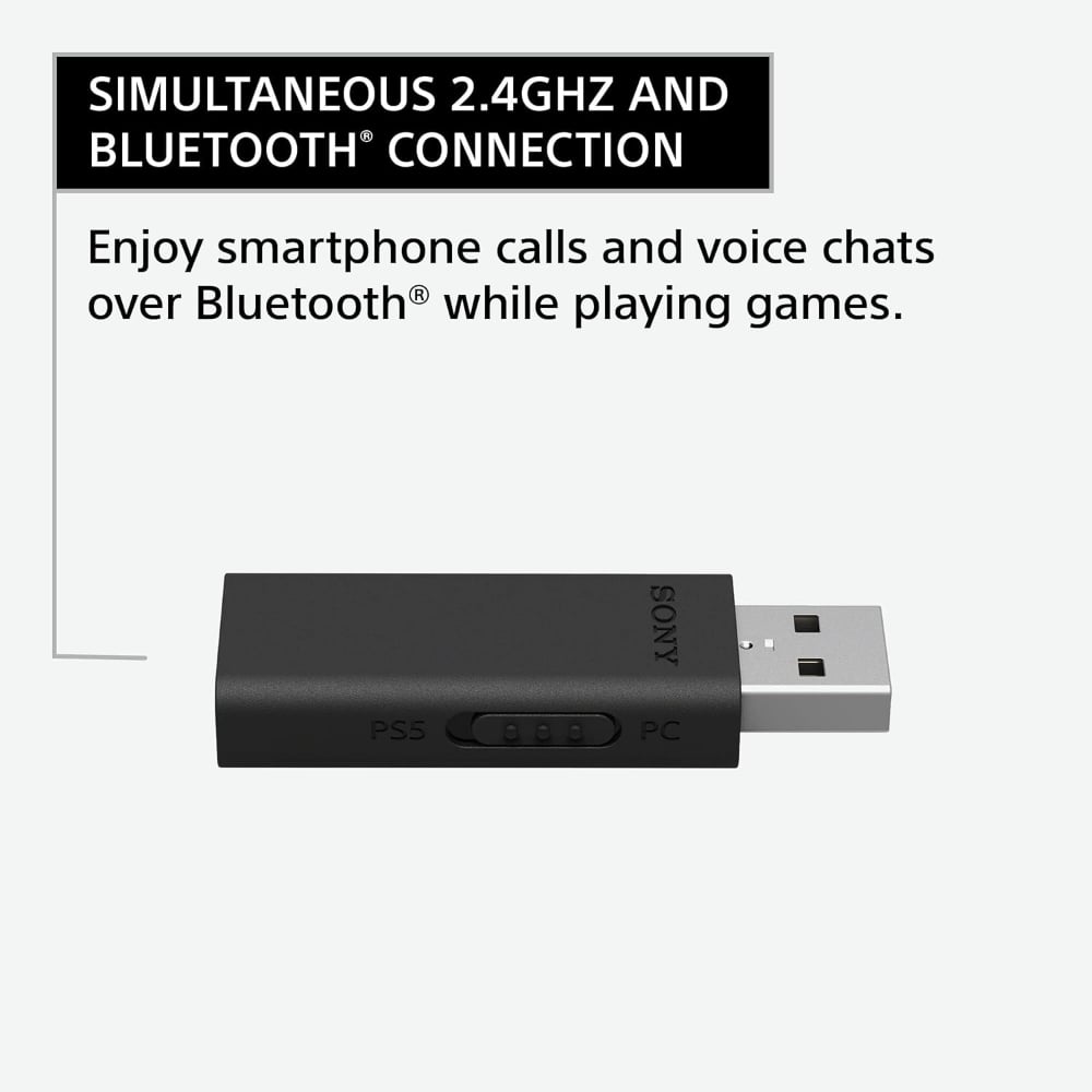 Sony INZONE H9 (WH-G900N) | Wireless Gaming Over-Ear Headset | ANC, Flip-to-Mute Mic | White
