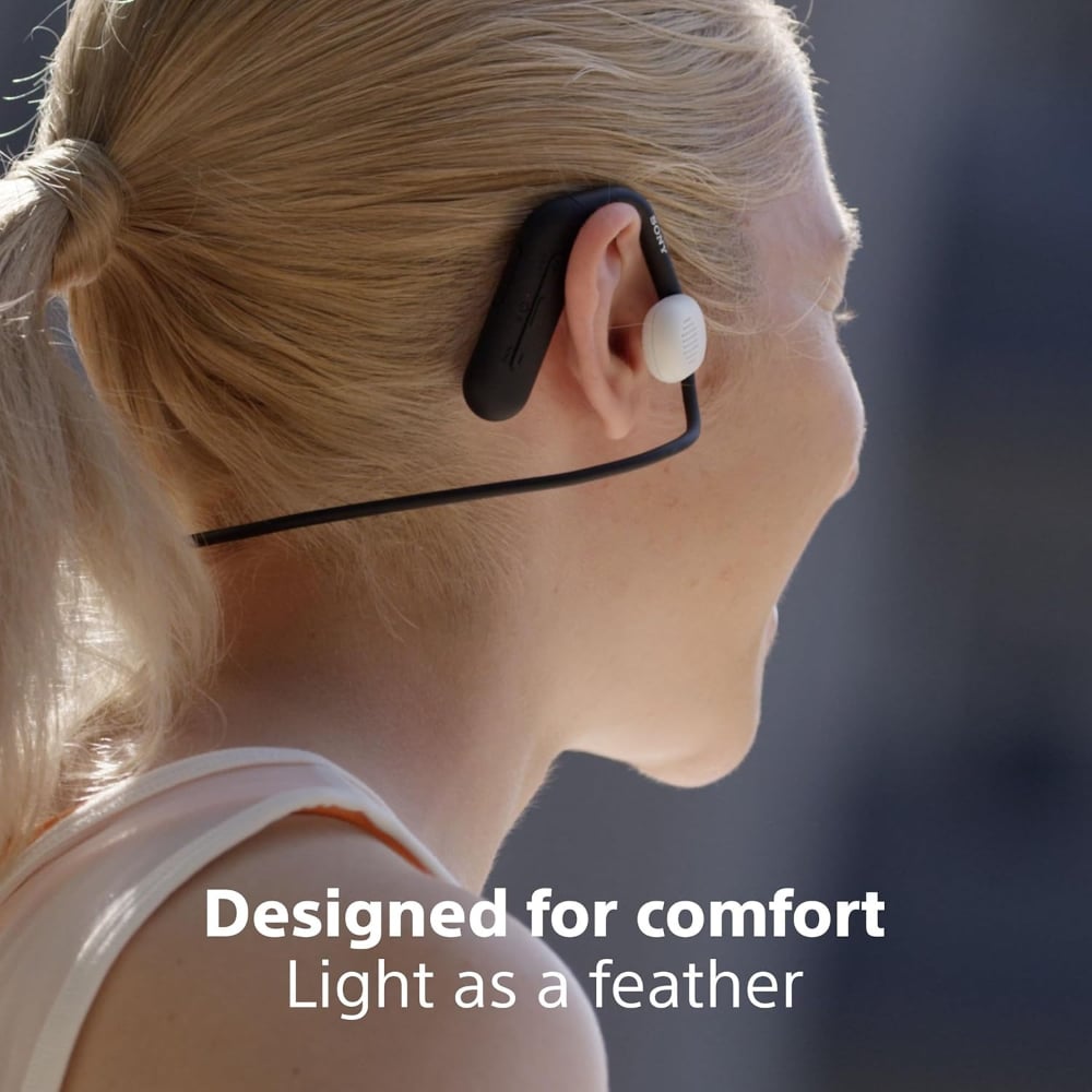 Sony WI-OE610 Float Run Open-Ear Wireless Headphones Bluetooth Black