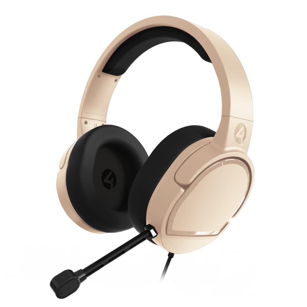 4Gamers Panther Over-Ear Wired Gaming Headset Sand