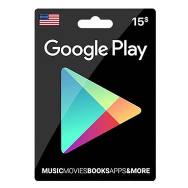 Google Play Gift Card USA 15 USD Delivery By Email Digital Code Black