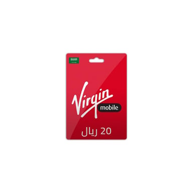Virgin Mobile Card KSA 20 SAR Delivery By Email Digital Code Red/White