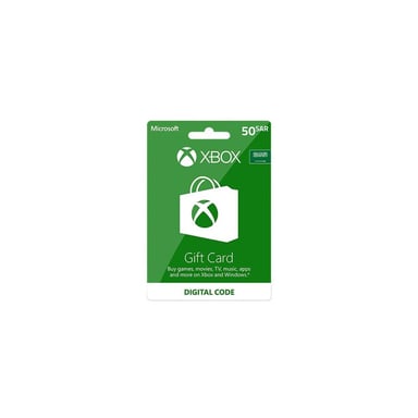 Microsoft Xbox Live Gift Card KSA 50 SAR Delivery by Email and SMS Digital Card Green