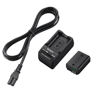 Sony Camera Accessory Kit | ACC-TRW | Battery & Charger Set | W-Series Compatible | Black