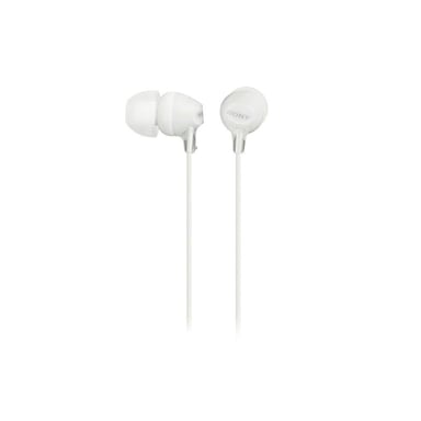 Sony MDR-EX15AP Wired In-Ear Earphones Secure Fit with Microphone White