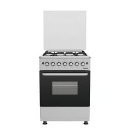 Admiral Gas Cooker | 4 Burner | 60×60 cm | Electric Ignition | Silver/Black | ADFT6402GFZM