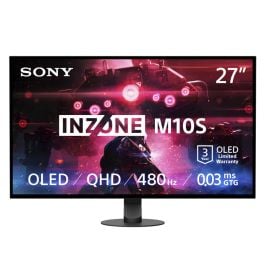 سوني إنزون M10S شاشة ألعاب 27 بوصة 480 هرتز Fast IPS OLED QHD معدل استجابة 0.03 مللي ثانية HDMI 2.1 أسود