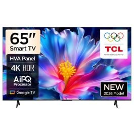 New TCL 65 Inch 4K Smart, Google TV 2026 Model, 60/120Hz DLG, HVA Panel, AiPQ Processor, Dolby Audio, Metallic Bezel-less Design