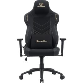 GamerTek Quest Conqueror Gaming Chair – Gold Edition, Premium PU & Fabric, Magnetic Headrest, 3D Adjustable Armrests, 150kg Capacity
