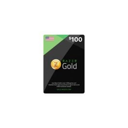 Razer Gold Gift Card US 100 USD Delivery By Email and SMS Digital Code Black