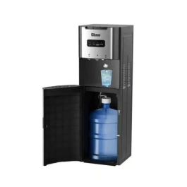 Gibson GWDICSSA05 Water Dispenser with Ice Maker & Soda Maker, Hot & Cold, 3 Taps, Black