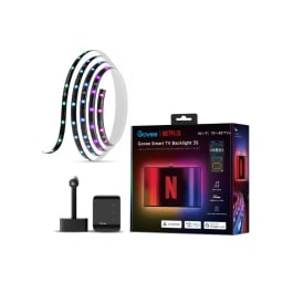Govee TV Backlight 3 Lite RGBICW with Camera & Fish-Eye Correction for 75–85 inch TVs, Wi-Fi App & Voice Control - Netflix edition - H6098