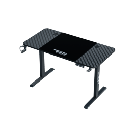 Twisted Minds Paradox Adjustable Gaming Desk, 120*60*(72~116)cm, CUP SHELF, HEADPHONE HOCK,MOUSE PAD 600*600*3mm |Black